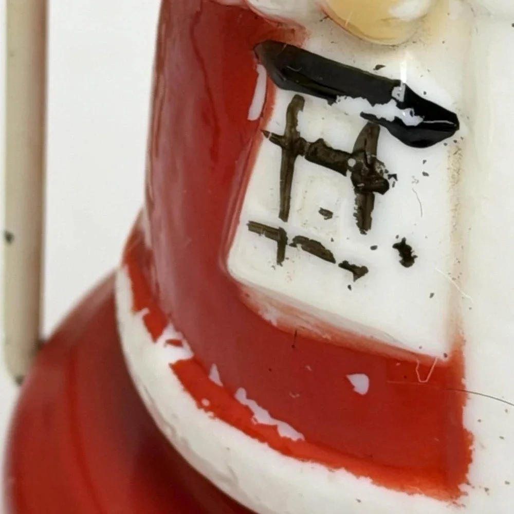 Vintage 1965 Twinkle Christmas Santa Claus Lantern Battery Operated UNTESTED MCM